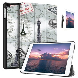iPad10.2ケース第7世代2019モデルクリア保護カバー超薄型超軽量スマートカバー三つ折タイプ全面保護型傷つけ防止iPad10.22019第7世代手帳型ケースiPad10.2カバー(タワー)