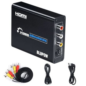 BLUPOWydsvzHDMI TO R|Wbg/S[q ϊ 1080PΉ HDMI TO COMPOSITE 3RCA AV/S-VIDEORo[^[ rfIϊ HDMIfW^ AiOϊ HDMI RCA ϊ
