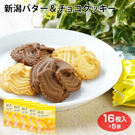 新潟　新潟県　お土産　お徳用　安価　洋菓子　クッキー　焼き菓子　新潟バター＆チョコクッキー16枚