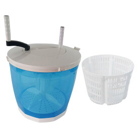 ポータブルマニュアルランドリーワッシャーとスピンドライヤーハンドクランク操作洗浄機のキャンプ旅行アパートメント