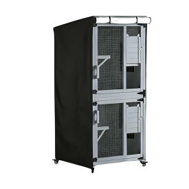 野良猫 シェルター カバー - 大型防 | ペット猫シェルター屋外ハウスカバー - 裏庭 ガーデン バルコニー 公園 住宅地 ガレージ 納屋 街角 用