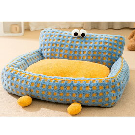 ペットベッド 丸型 犬/猫用ベッド ペットハウス ペットクッション ペット用寝袋 ドーナツ ふわふわ 可愛い 滑り止め 暖かい 防寒 洗える ペット用品 室内用 多機能 オールシーズン 小型犬 猫用 スタイル2 50*45 モチモチ ペット用品 犬小屋