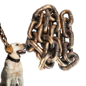 犬用チェーンリード - スチール製犬用リード、チェーン犬用拘束具 | 犬用チェーンリード2/6.56フィート防水ロングチェーン犬用ハーネス、高耐久耐咬傷チェーン犬用バインダー、屋外ウォーキング用ペット犬トレーニングリーシュ