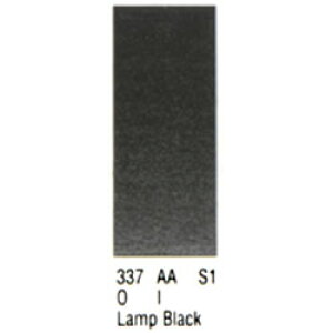 Winsor&Newton プロフェッショナル ウォーターカラー ハーフパン 337 ランプブラック