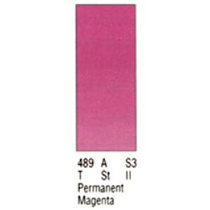 Winsor&Newton プロフェッショナル ウォーターカラー ハーフパン 489 パーマネント マゼンタ