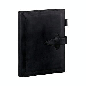 ダ・ヴィンチ グランデ システム手帳 リング20mm A5サイズ W175×H234×D30mm ヌメ革 (牛革) ブラック