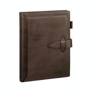 ダ・ヴィンチ グランデ システム手帳 リング20mm A5サイズ W175×H234×D30mm ヌメ革 (牛革) ダークブラウン