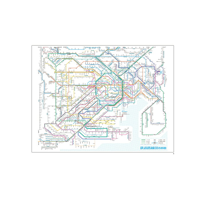 楽天市場】鉄道路線図 レジャーシート 首都圏 日本語 RLSJ : ゆめ画材