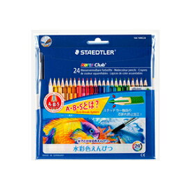 【限定クーポン有! 最大28倍×お買い物マラソン SPU 要エントリー 4/24 20:00 ～ 4/27 09:59】 STAEDTLER ステッドラー ノリスクラブ 水彩色鉛筆 24色セット 新パッケージ