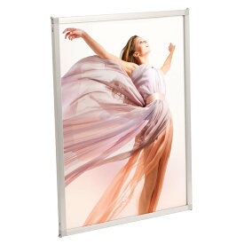 ポスターフレーム SOFKEN ソフケン マルチパネル 画用紙四ツ切 シルバー 透明板 (片面) アルミフレーム