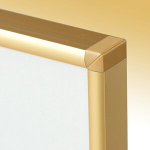 【最大29倍×お買い物マラソン SPU 要エントリー 10/24 20:00 〜 10/27 9:59】 ポスターフレーム SOFKEN ソフケン ラクパネR A2 ゴールド アルミフレーム