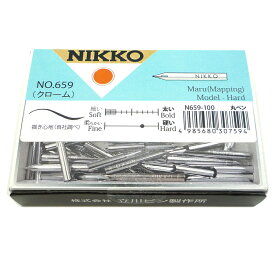 【楽天スーパーSALE 最大ポイント35倍！ ★要エントリー 12/4 20:00 〜 12/11 01:59】 日光 ペン先 丸ペン 100本入 N659100