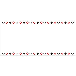 komon+ コモンプラス 一筆箋横(補充用) パンダ格子