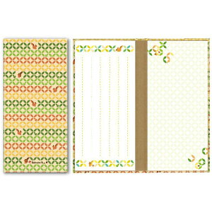 【最大29倍×お買い物マラソン SPU 要エントリー 10/24 20:00 〜 10/27 9:59】 komon+ コモンプラス ハードカバー 和紙 一筆箋 リスのしっぽう