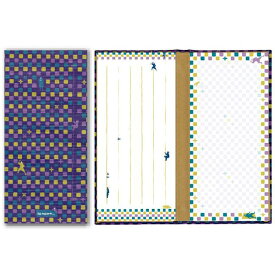 komon＋ コモンプラス ハードカバー 和紙 一筆箋 市松ニンジャ 【最大29倍×楽天スーパーSALE SPU 要エントリー 6/4 20:00 〜 6/11 1:59】