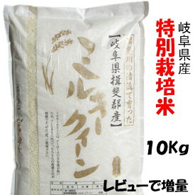令和6年産【特別栽培米】岐阜県産ミルキークイーン 玄米10Kg（レビューで次回増量）白鳥ファーム【送料無料】北海道/沖縄/離島は追加送料