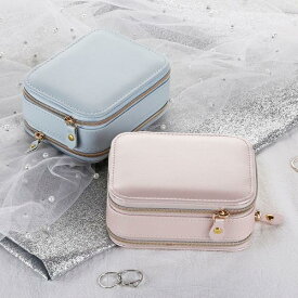 ジュエリーボックス アクセサリーケース 携帯用 鏡付き ジュエリー収納 アクセサリー 収納 指輪 ネックレス小物入れ ボックス コンパクト 旅行用 ピアスケース 収納 ケース 持ち運び ジュエリーケース アクセサリーボックス 旅行 便利