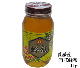生はちみつ 非加熱 純粋百花蜂蜜1000g【送料無料 はちみつ】【宇和養蜂】【愛媛産】【国産】