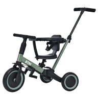 限定50枚8％クーポン★子供用三輪車 4in1 自転車 オリジナル 押し棒付き 安全バー付き キックボード　組…