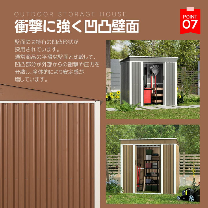 楽天市場】限定30枚8％クーポン☆内外塗裝☆引き戸タイプ 物置 屋外 