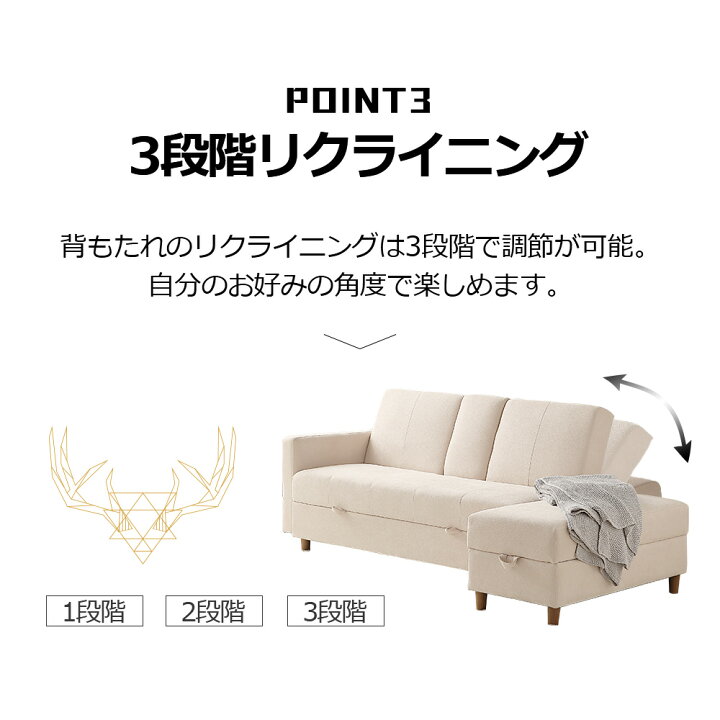 楽天市場】先着70名様8％OFFクーポン!ソファー ソファ 3人掛け  