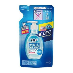 【医薬部外品】《花王》 ビオレu キッチンハンドジェルソープ 無香料 つめかえ用 200mL (薬用ハンドソープ) 返品キャンセル不可
