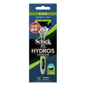 《シック》 ハイドロ5 プレミアム 敏感肌 ホルダー(刃付き) スキンガード付 5枚刃