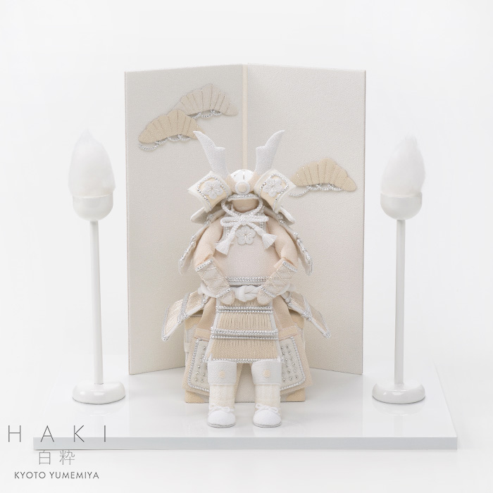 楽天市場数量限定 日本製 白粋  ハキ 五月人形 コンパクト
