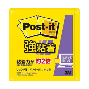 (まとめ) 3Mポスト・イット 強粘着ノート 75×75mm ビビットイエロー 654SS-YN 1冊 【×5セット】 黄 強力な粘着力で使いやすい ビビットなイエローが目を引く サイズは75×75mm 5冊セットでお得 3M