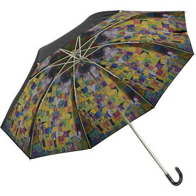 ユーパワー 名画モザイクアート 折りたたみ傘 晴雨兼用 クリムト「ザ・キス」 名画の世界が雨の日も晴れの日もあなたを包み込む クリムトの ザ・キス をモザイクアートにした折りたたみ傘、晴雨兼用アイテム登場