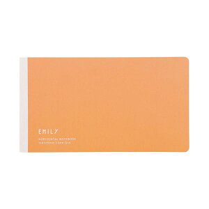 キングジムEMILy 横長ノート オレンジ EY9043-OR 1セット(5冊) エミリーの鮮やかなオレンジ色の横長ノートが5冊セットに 手帳やメモに最適な便利なアイテムです
