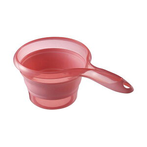 (まとめ) 伊勢藤 折りたためる ソフト手おけ1.2L ピンク I-523P 1個 【×10セット】 折りたたんでコンパクトに収納できる、小さくたためるソフトな素材を使用した、使いやすい手おけ 持ち運