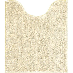 ルックス コクーン ロングトイレマット 70×60cm ベージュ 柔らかな触り心地の長方形トイレマット 広々としたサイズで快適なトイレタイムを演出 ベージュカラーでお部屋に馴染みやすく、洗