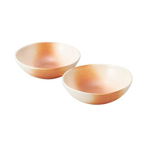 信楽焼 〈Scarlet〉 火色小鉢ペア K50307615 鮮やかな炎色のペア小鉢 紅蓮の焔 焼き物ペアボウル - 和陶器の伝統が息づく、信楽焼の美しさをあなたに 食卓に彩りを添える、芸術的な一品