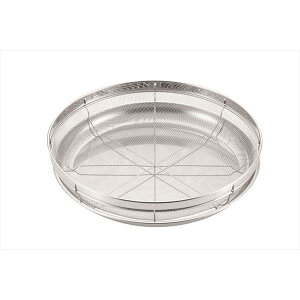 浅ざる&トレーセット 【直径31cm 箱入り】 日本製 国産 ステンレス製 『鮮食派宣言』 〔イベント アウトドア〕 水切り&盛り付けのマルチツール バーベキュー&アウトドアで活躍 鮮やかな