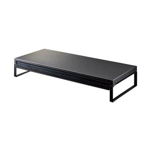 机 テーブル 上台590mm 引出し付A-7338-124 マットBK 【お客様組立品】 便利な引き出し付き590mm幅のデスク (テーブル 机) トップスタンド、スタイリッシュなマットブラック仕上げ 机 テーブル 上