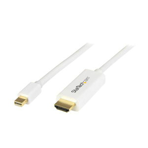 StarTech.com Mini DisplayPort-HDMIϊP[u z 1m zCg MDP2HDMM1MW1{  ~jfBXvC|[gHDMIւ̕ϊȒP 1[g̃zCgP[u z ŐڑXbL iȉf