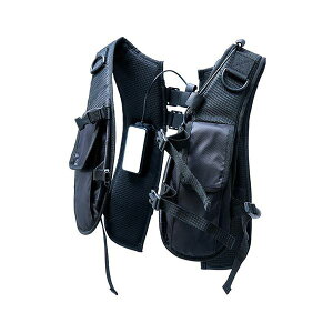 サンコー デュアルユニットで強力冷却 ハーネス対応冷蔵ベスト RZFHTVSBK ハーネスに対応した冷却機能を搭載したデュアルユニットで、強力な冷却効果を実現する冷蔵ベスト 暑い季節でも快