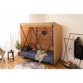 ルーム テント 約幅200×奥行107×高さ198cm ベージュ 金属 スチール ポリエステル リビング インテリア家具 インテリア雑貨 お客様組立品 自然の中で快適な空間を演出する、究極のアウトドアテント ベージュのルームテント DIS-501BEは、お届けします