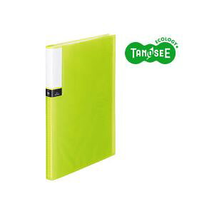 (まとめ)TANOSEE クリアブック(透明表紙) A4タテ 36ポケット グリーン 30冊 緑 透明な表紙でスッキリ整理 36ポケットのA4タテクリアファイル、30冊セット 色はグリーン 緑
