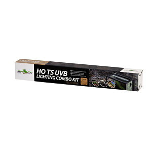 T5 UVB10.0灯 24W&カバーコンボキット (爬虫類用品) 爬虫類のためのパワフルなUVBライト 照明 とカバーが一体化した究極のセット T5 24WのUVB10.0ランプとカバーがセットになったコンボキット