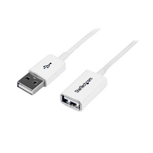 StarTech.com USB2.0P[u z 3m AiIXj-AiXj zCg USBEXTPAA3MW 1{  USB2.0M3[g`鉄P[u z IXƃX̃RlN^[ŁA֗ȃzCgJ[ USBEXTPAA