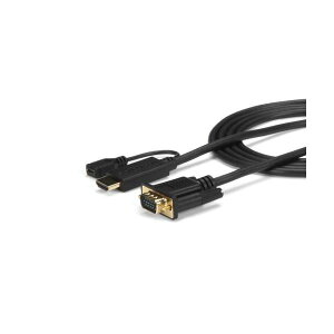 StarTech.com HDMI - VGAANeBuϊP[u z A_v^ 91cm 1920×1200^1080pHD2VGAMM3 1{ HDMIVGAւ̕ϊX[YɍsANeBuȃP[u z A_v^[A𑜓xΉŉ掿N