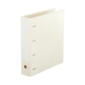 (まとめ) リヒトラブmyfa コレクションファイル ワイド A4タテ 4穴 500枚収容 50mmとじ 背幅64mm ミルキーホワイト F-3301-01冊 【×5セット】 白 A4サイズの書類をたっぷり収納できるミルキーホワ