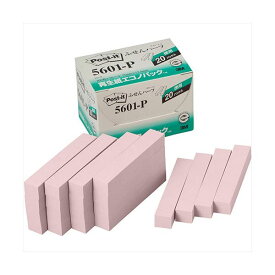 3M Post-it ポストイット 再生紙エコノパック ふせんハーフ 3M-5601-P エコな再生紙で環境に 便利なハーフサイズのポストイット あなたのメモ生活をサポートする3M-5601-P