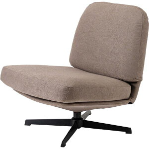 ラウンジチェア (イス 椅子) グレージュ (約W64×D82×H75×SH38cm) 組立式 ナチュラルな雰囲気漂う組み立て式ラウンジチェア (イス 椅子) 座面高38cm、幅64cm、奥行82cm、高さ75cm グレージュカラー