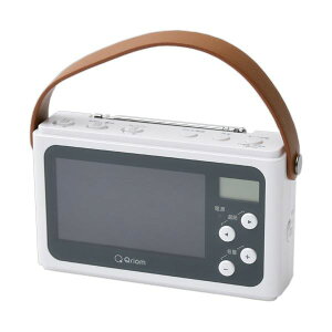 YAMAZEN Qriom��񂵏[�d�e���r+���W�I �p�[���z���C�g JYTM-RTV430 1�� �� ��펞�ɗ���ɂȂ��� ��񂵏[�d�Ńe���r�����W�I���y������ �p�[���z���C�g��Qriom JYTM-RTV430��1��Ŋ��� ��