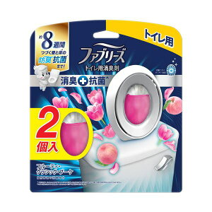(まとめ) P&GファブリーズW消臭 トイレ用消臭剤+抗菌 清潔 フルーティ・クラシック・ブーケ 6.3mL 1パック(2個) 【×2セット】 トイレを爽やかに彩る、消臭&抗菌効果のあるフルーティ&