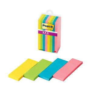 3Mポスト・イット 強粘着ふせん マルチカラー8 75×25mm 4色 500SS-MC-8N1セット(80冊:8冊×10パック) 強力な粘着力で使いやすい 多彩な色で使い分けができる サイズもちょうど良い 8冊×10パック