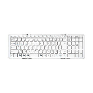 Bluetooth܂肽݃tL[{[h zCg SKB-BT35W 1  ܂肽݉\BluetoothڑΉ̃tTCYL[{[h zCgJ[Ŏ^т֗ X^CbVȃfUCŎg₷